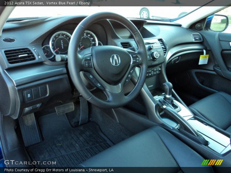 Ebony Interior - 2012 TSX Sedan 