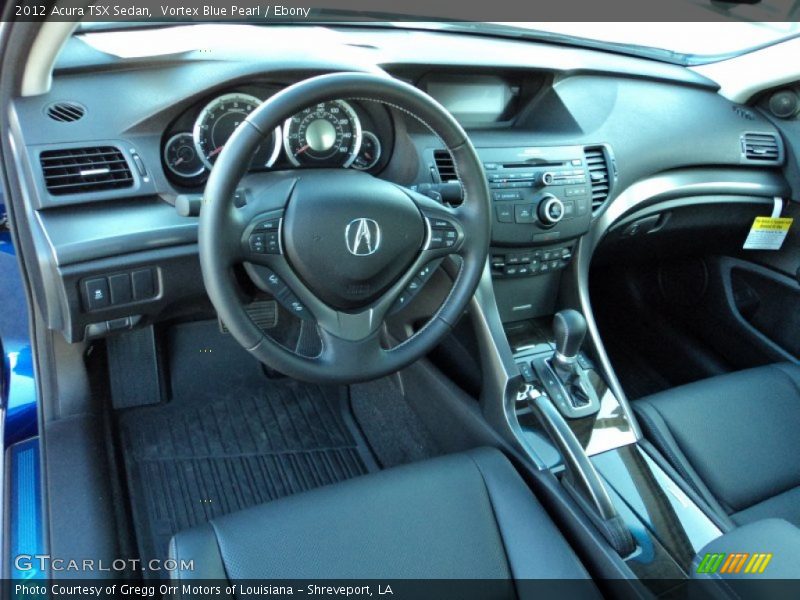 Ebony Interior - 2012 TSX Sedan 