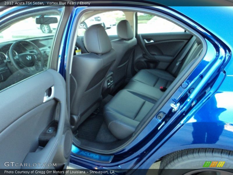 Vortex Blue Pearl / Ebony 2012 Acura TSX Sedan