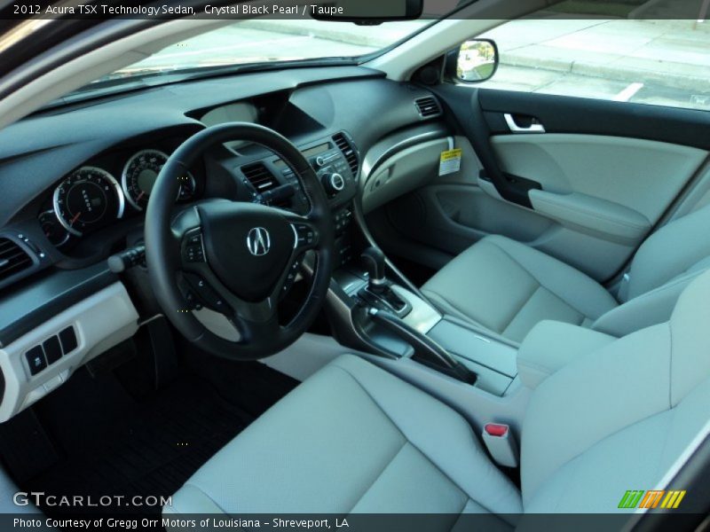 Taupe Interior - 2012 TSX Technology Sedan 