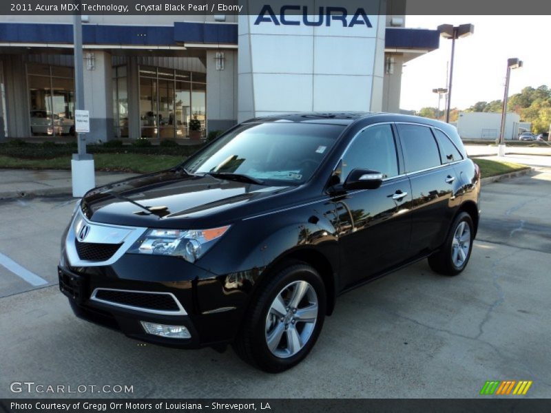 Crystal Black Pearl / Ebony 2011 Acura MDX Technology