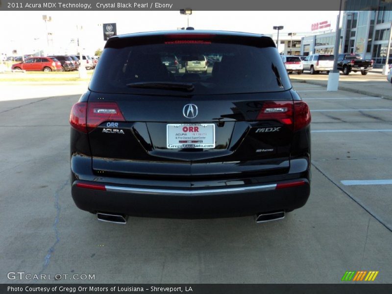 Crystal Black Pearl / Ebony 2011 Acura MDX Technology