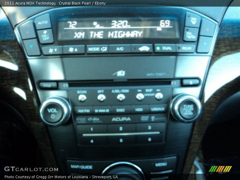 Crystal Black Pearl / Ebony 2011 Acura MDX Technology