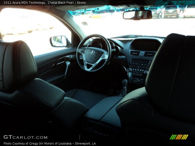 Crystal Black Pearl / Ebony 2011 Acura MDX Technology