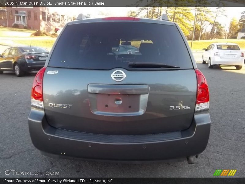Smoke Gray Metallic / Beige 2005 Nissan Quest 3.5 SE
