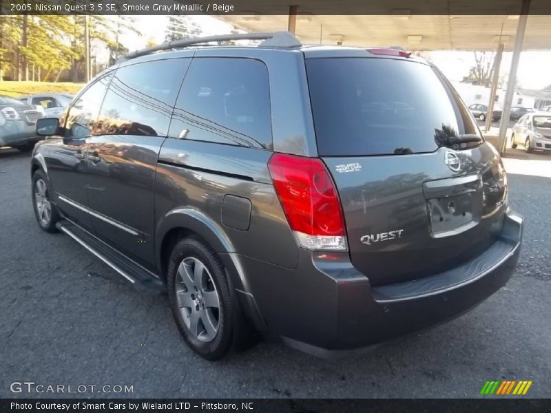 Smoke Gray Metallic / Beige 2005 Nissan Quest 3.5 SE