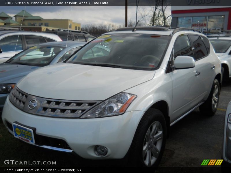 Glacier Pearl White / Cafe Latte 2007 Nissan Murano SL AWD