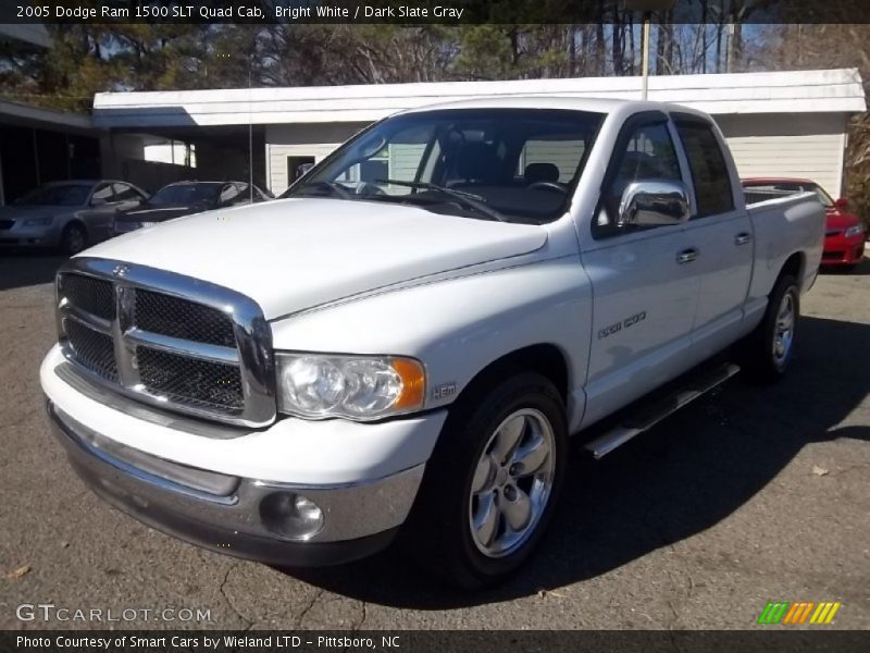 Bright White / Dark Slate Gray 2005 Dodge Ram 1500 SLT Quad Cab