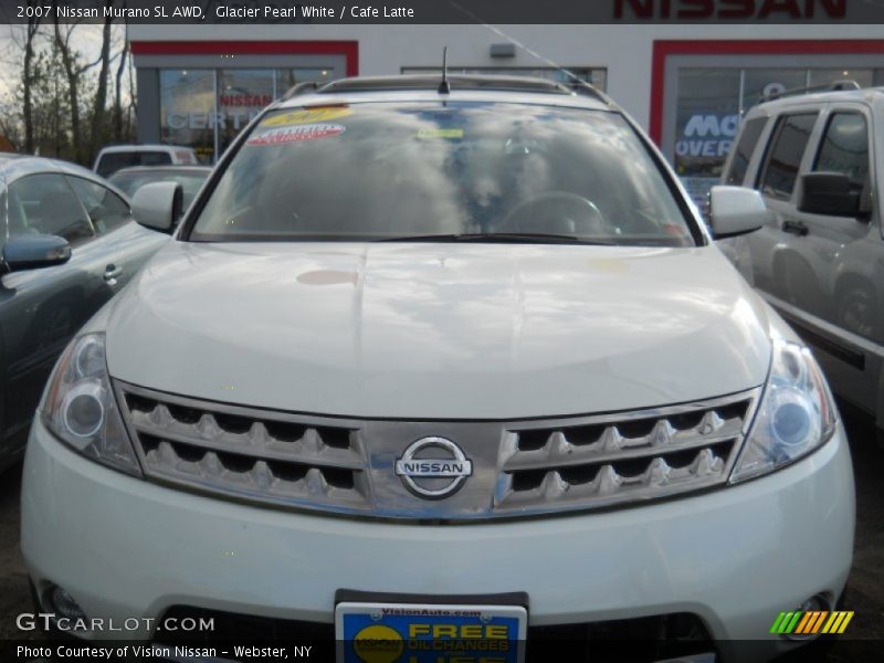 Glacier Pearl White / Cafe Latte 2007 Nissan Murano SL AWD