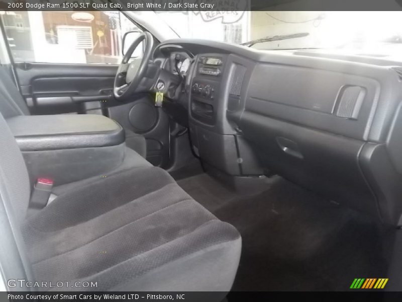 Bright White / Dark Slate Gray 2005 Dodge Ram 1500 SLT Quad Cab