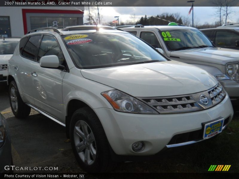 Glacier Pearl White / Cafe Latte 2007 Nissan Murano SL AWD