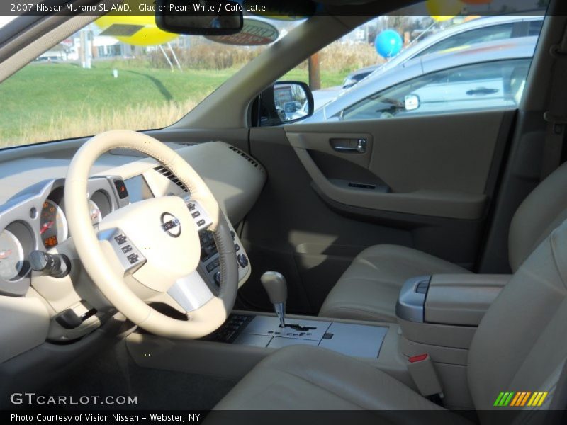 Glacier Pearl White / Cafe Latte 2007 Nissan Murano SL AWD