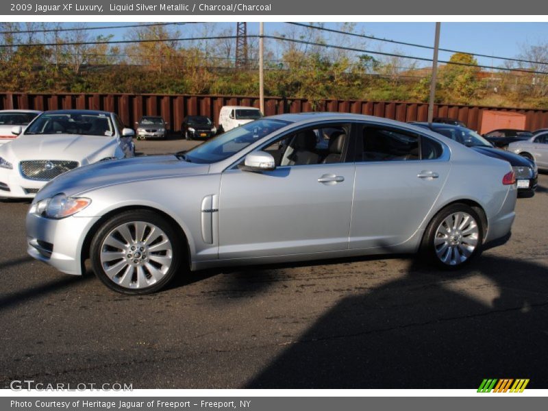 Liquid Silver Metallic / Charcoal/Charcoal 2009 Jaguar XF Luxury