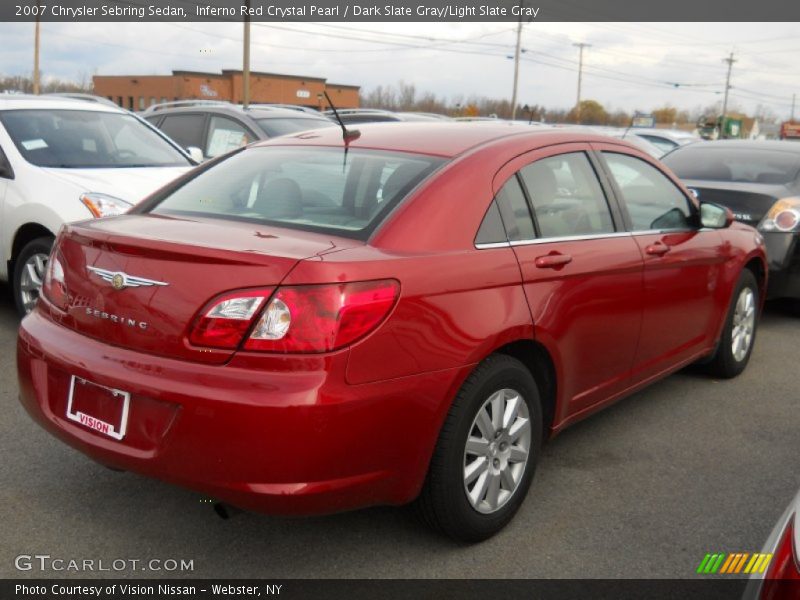 Inferno Red Crystal Pearl / Dark Slate Gray/Light Slate Gray 2007 Chrysler Sebring Sedan