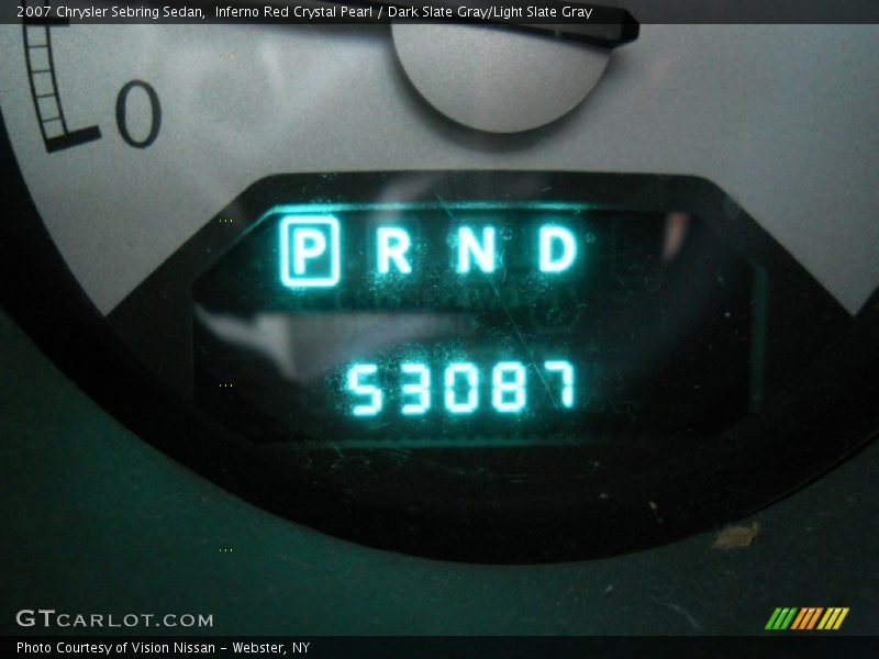 Inferno Red Crystal Pearl / Dark Slate Gray/Light Slate Gray 2007 Chrysler Sebring Sedan