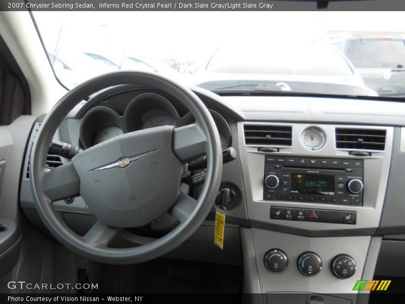 Inferno Red Crystal Pearl / Dark Slate Gray/Light Slate Gray 2007 Chrysler Sebring Sedan