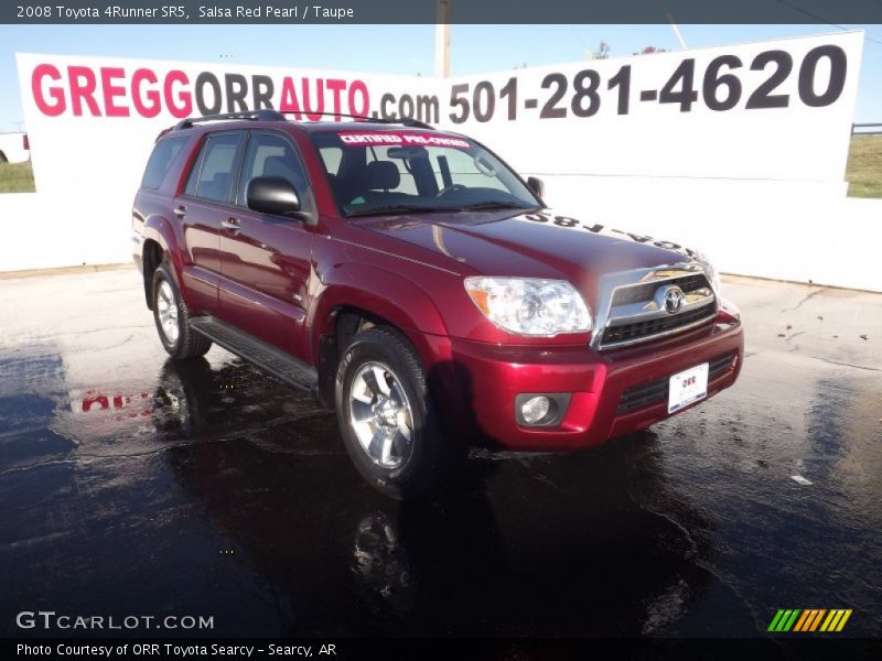 Salsa Red Pearl / Taupe 2008 Toyota 4Runner SR5