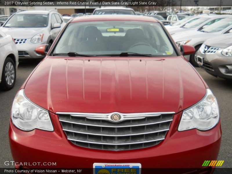 Inferno Red Crystal Pearl / Dark Slate Gray/Light Slate Gray 2007 Chrysler Sebring Sedan