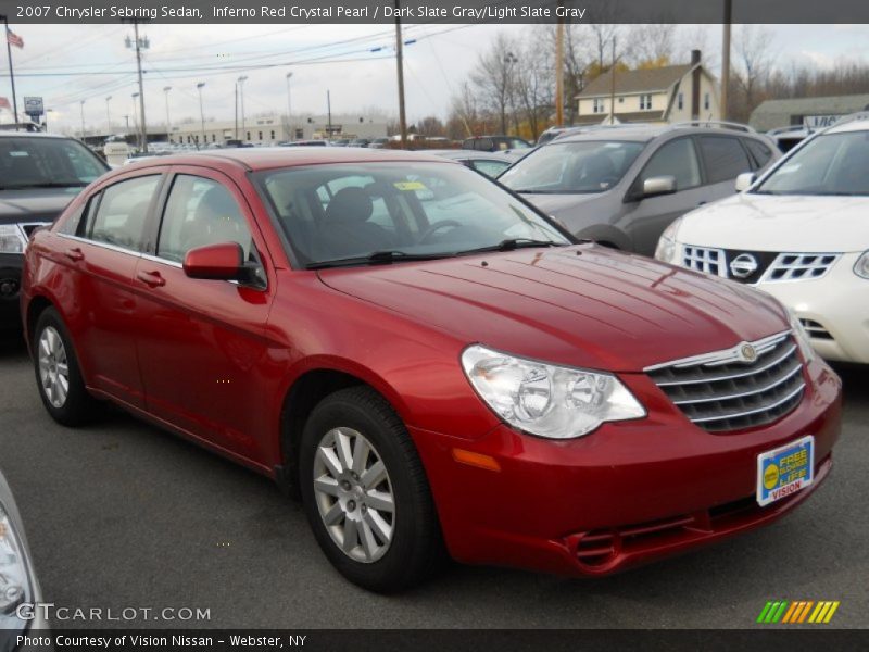 Inferno Red Crystal Pearl / Dark Slate Gray/Light Slate Gray 2007 Chrysler Sebring Sedan