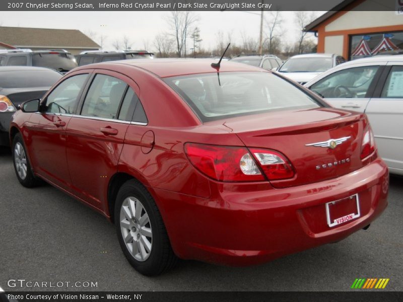 Inferno Red Crystal Pearl / Dark Slate Gray/Light Slate Gray 2007 Chrysler Sebring Sedan