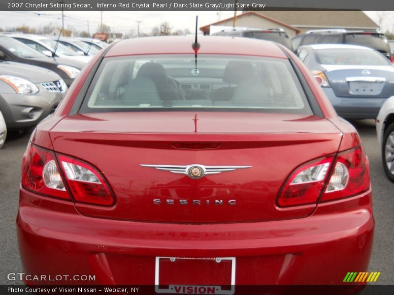 Inferno Red Crystal Pearl / Dark Slate Gray/Light Slate Gray 2007 Chrysler Sebring Sedan