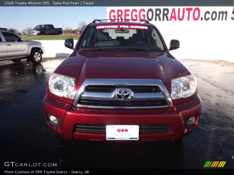 Salsa Red Pearl / Taupe 2008 Toyota 4Runner SR5