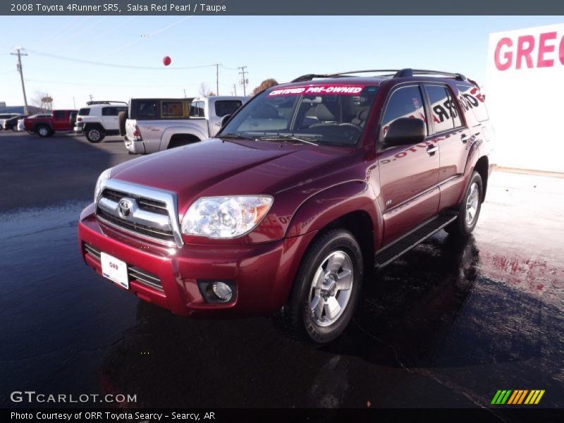Salsa Red Pearl / Taupe 2008 Toyota 4Runner SR5