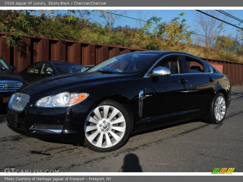 Ebony Black / Charcoal/Charcoal 2009 Jaguar XF Luxury