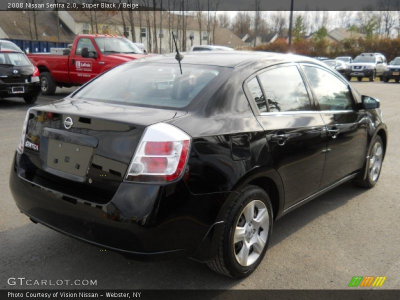 Super Black / Beige 2008 Nissan Sentra 2.0