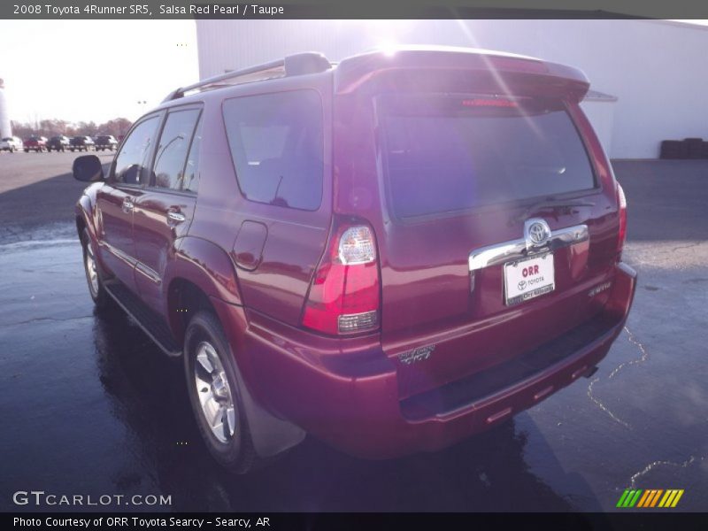 Salsa Red Pearl / Taupe 2008 Toyota 4Runner SR5