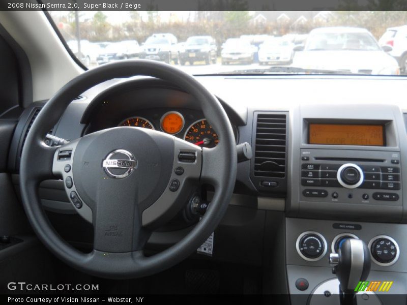 Super Black / Beige 2008 Nissan Sentra 2.0