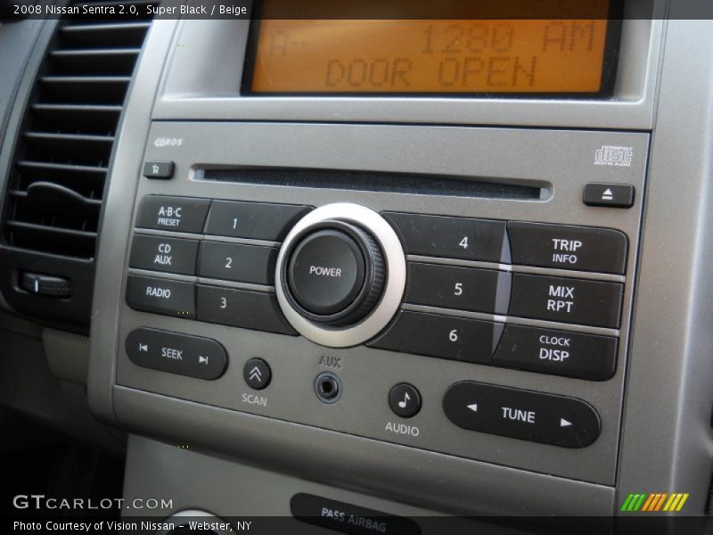Super Black / Beige 2008 Nissan Sentra 2.0