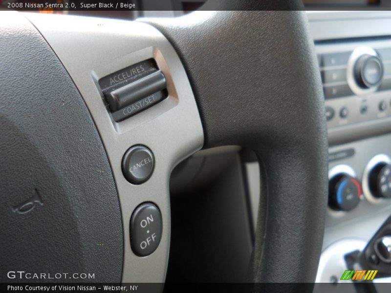 Super Black / Beige 2008 Nissan Sentra 2.0