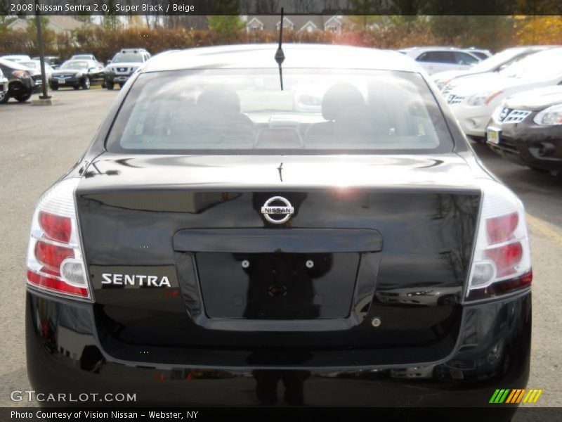 Super Black / Beige 2008 Nissan Sentra 2.0