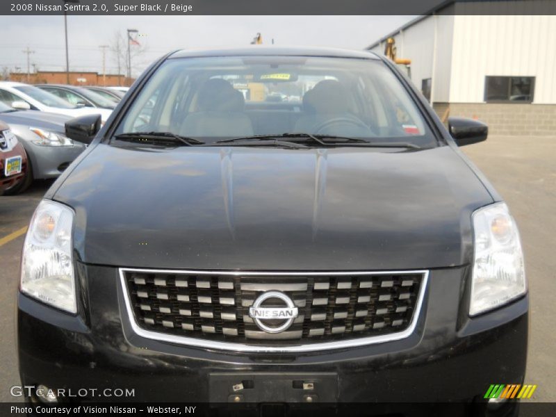 Super Black / Beige 2008 Nissan Sentra 2.0