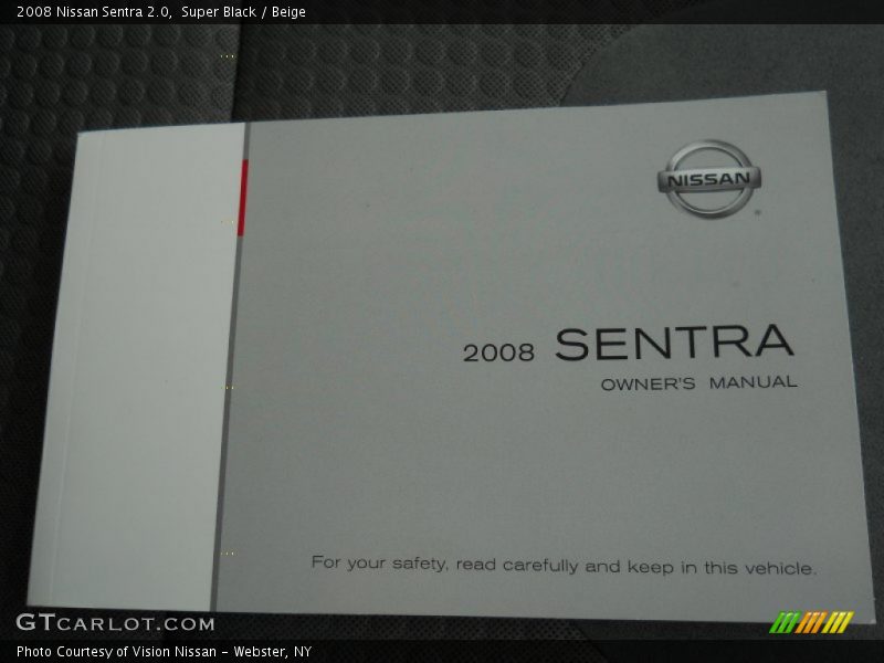 Super Black / Beige 2008 Nissan Sentra 2.0