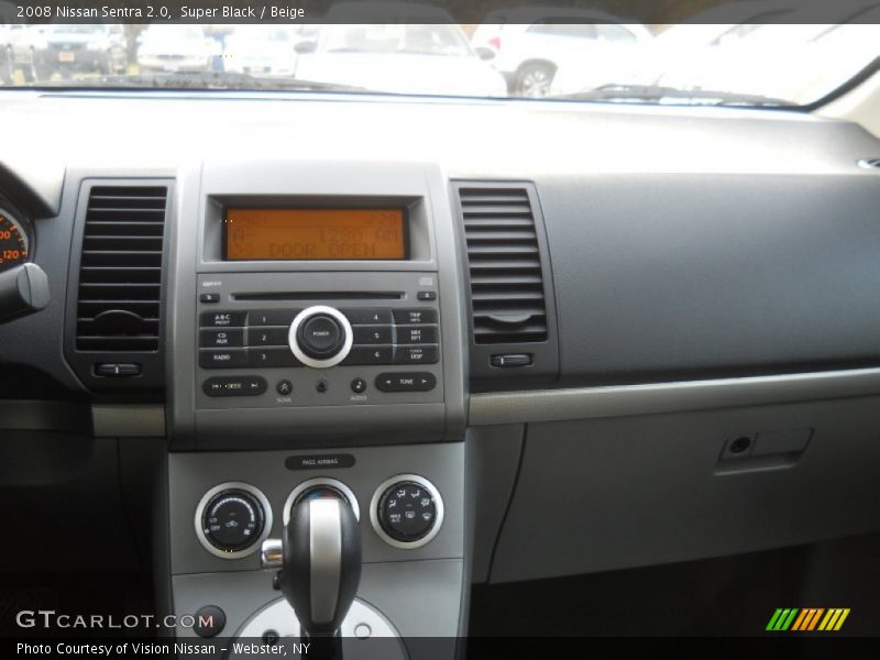 Super Black / Beige 2008 Nissan Sentra 2.0