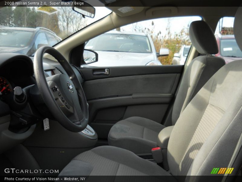 Super Black / Beige 2008 Nissan Sentra 2.0