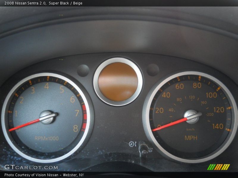 Super Black / Beige 2008 Nissan Sentra 2.0