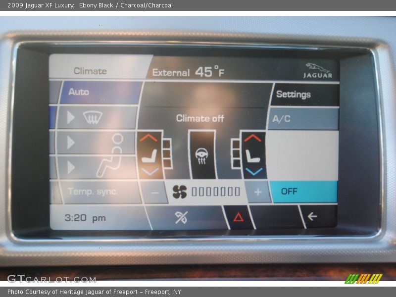 Ebony Black / Charcoal/Charcoal 2009 Jaguar XF Luxury