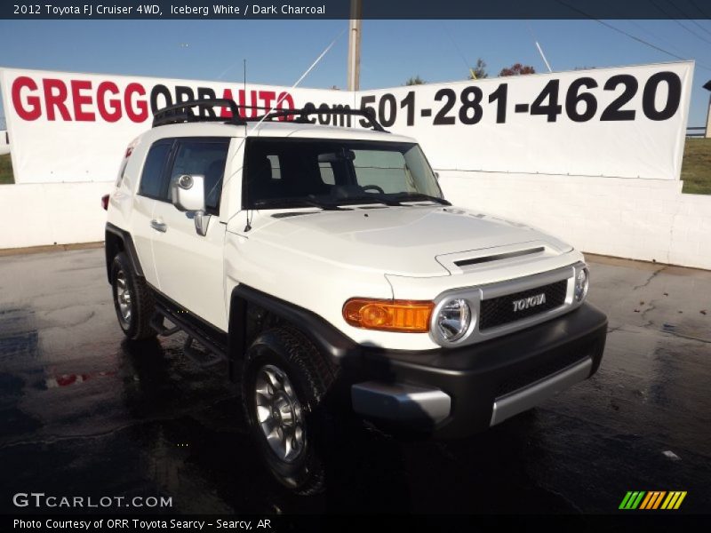 Iceberg White / Dark Charcoal 2012 Toyota FJ Cruiser 4WD