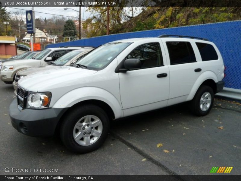 Bright White / Dark/Light Slate Gray 2008 Dodge Durango SXT