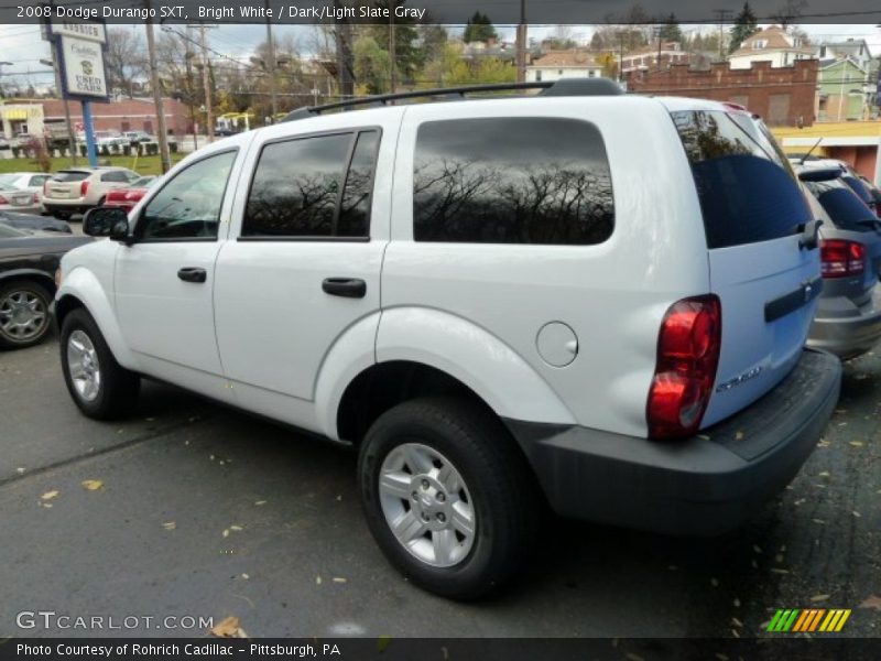 Bright White / Dark/Light Slate Gray 2008 Dodge Durango SXT