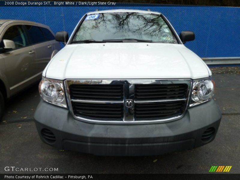 Bright White / Dark/Light Slate Gray 2008 Dodge Durango SXT