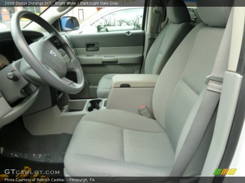 Bright White / Dark/Light Slate Gray 2008 Dodge Durango SXT