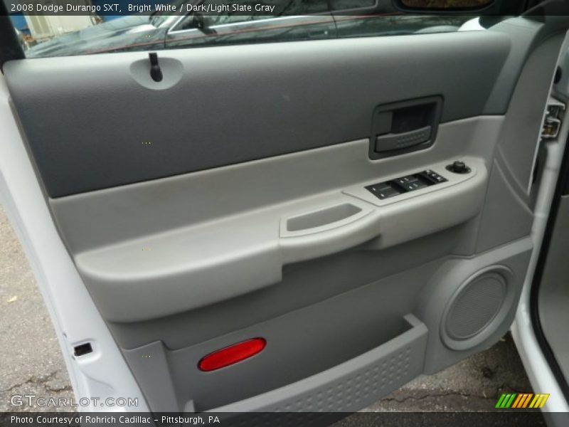 Bright White / Dark/Light Slate Gray 2008 Dodge Durango SXT