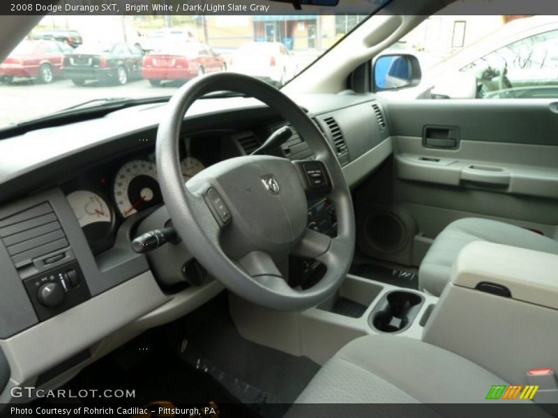 Bright White / Dark/Light Slate Gray 2008 Dodge Durango SXT