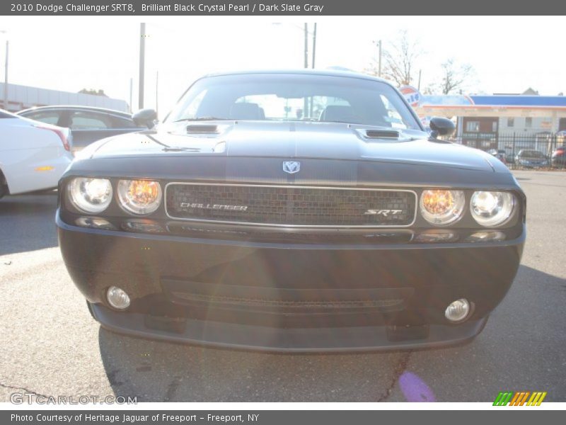 Brilliant Black Crystal Pearl / Dark Slate Gray 2010 Dodge Challenger SRT8
