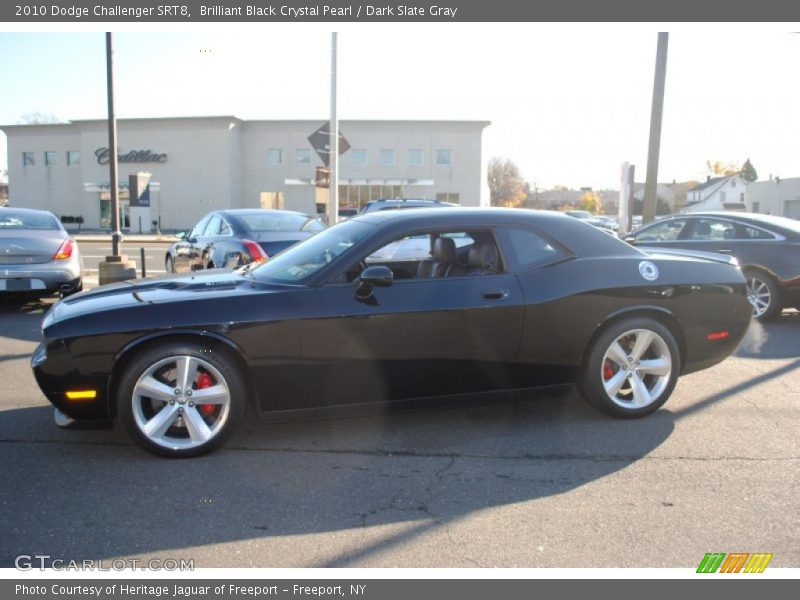 Brilliant Black Crystal Pearl / Dark Slate Gray 2010 Dodge Challenger SRT8