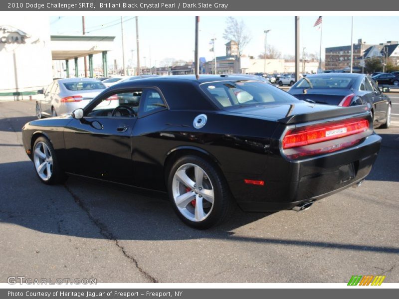 Brilliant Black Crystal Pearl / Dark Slate Gray 2010 Dodge Challenger SRT8
